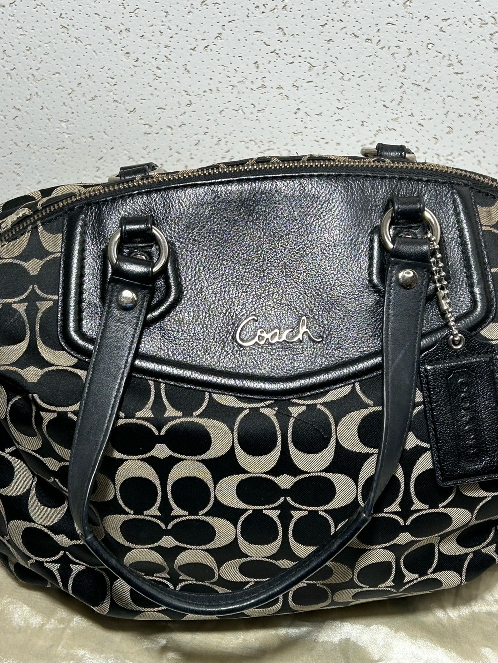 Coach Ashley signature C canvas satchel F25185 - Picture 9 of 11